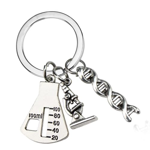 YIGZYCN Chemiestruktur Schlüsselketten Wissenschaftliche Schlüsselhalter Metall Textur Perfekt Für Schüler Lehrer Und Wissenschaft Enthusiasten von YIGZYCN