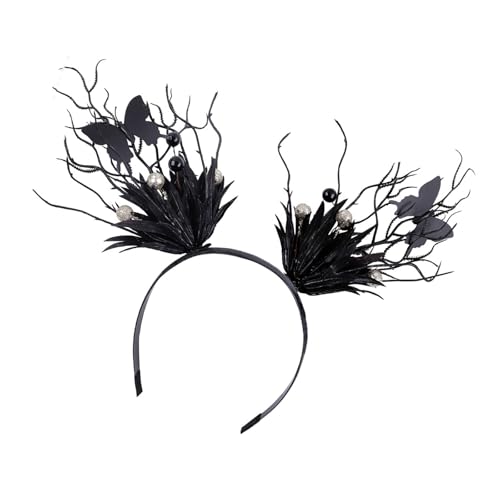 YIGZYCN Cosplay Horn Zweig Stirnband Schmetterling COSPLAY Halloween Rollenspiel Kopfschmuck Proms Party Live Show von YIGZYCN