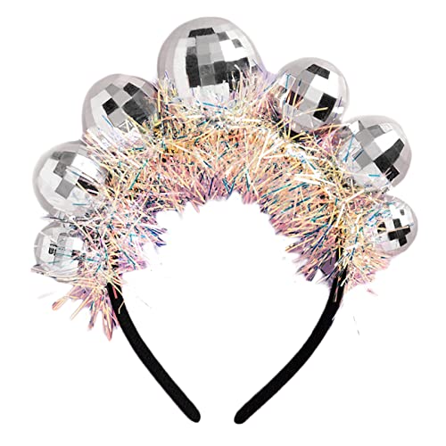 YIGZYCN Disco-Kugel-Stirnband für Braut, Disco-Kopfschmuck, Bachelorette-Party-Dekorationen für Frauen, Disco-Kostüm, von YIGZYCN