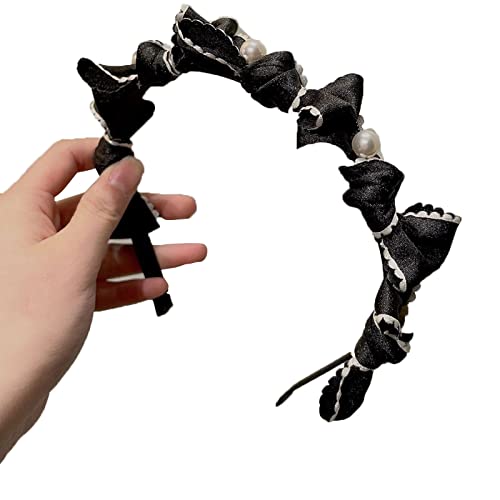 YIGZYCN Einfache Haar-Accessoires, Damen-Studenten, die ihr Gesicht waschen, Haarband, Stirnbänder in Schleifenform, zarte von YIGZYCN