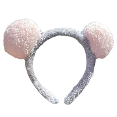 YIGZYCN Einfache Haarschmuck Frauen Studenten Waschen Gesicht Haarband Plüsch Pompon Form Stirnbänder Bunte Haar YIGZYCN Einfache Haarschmuck Frauen Studenten Waschen Gesicht Haarband Plüsch Pompon Form Stirnbänder Bunte Haar von YIGZYCN