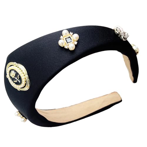 YIGZYCN Elegante Roseperlen Stirnband für Frauen Vintage Styles Haarzubehör stilvolle Haarstücke für Hochzeiten und von YIGZYCN