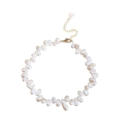YIGZYCN Elegante Unregelmäßige Natürliche Süßwasserperlen Armband/Halskette Für Frauen Mode Perlen Schmuck Trendige Accessoires von YIGZYCN