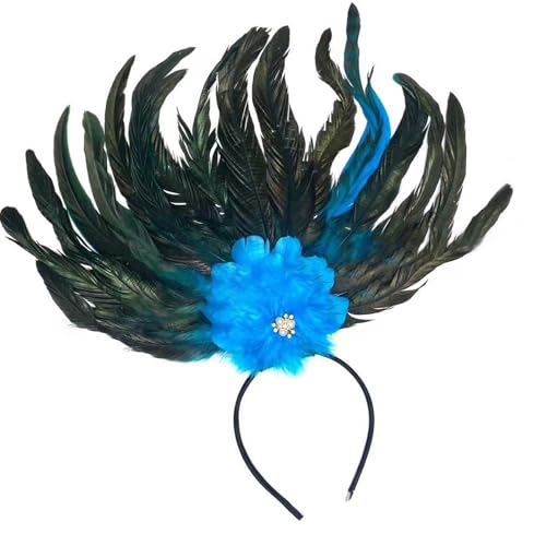 YIGZYCN Elegante gefiederte Stirnband -Cosplay -Haarakesorien Mode Haarstücke Kostüm Kopfbedeckung für Partys und von YIGZYCN