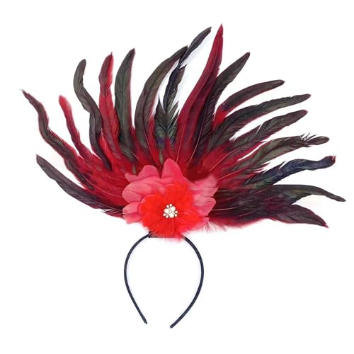 YIGZYCN Elegante gefiederte Stirnband -Cosplay -Haarakesorien Mode Haarstücke Kostüm Kopfbedeckung für Partys und YIGZYCN Elegante gefiederte Stirnband -Cosplay -Haarakesorien Mode Haarstücke Kostüm Kopfbedeckung für Partys und von YIGZYCN