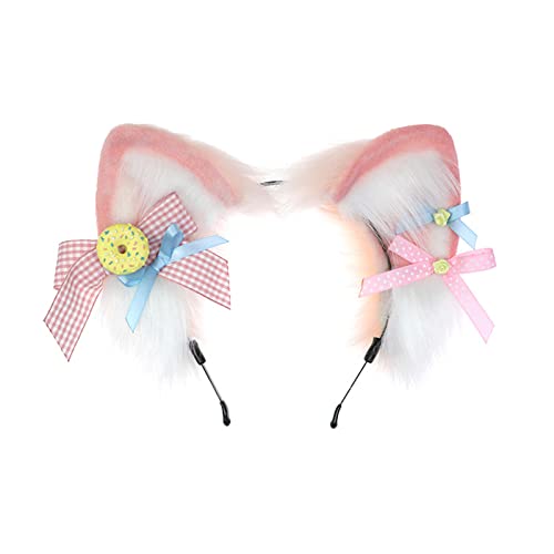 YIGZYCN Erwachsene Kinder Cartoon Fuchs Ohren Geformte Stirnband Plüsch Haar Hoop Live Übertragung Rave Weihnachten Cosplay von YIGZYCN