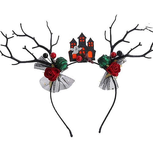 YIGZYCN Erwachsene Kinder Zweig Geweih Stirnband Frau Halloween Haar Hoop Make-up Weihnachten Fotografieren Karneval Party von YIGZYCN