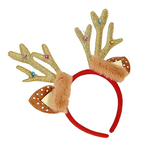 YIGZYCN Erwachsene Teenager Weihnachten Stirnband Rentier Geweih Form Haar Hoop Karneval Party Kopfschmuck Prom Party Cosplay von YIGZYCN