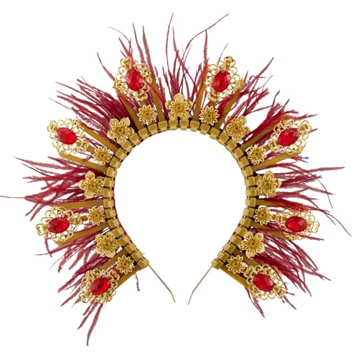 YIGZYCN Feder Cosplay Heilige Kronen Form Stirnband Festival Haar Hoop Karneval Shows Kopfbedeckung Halloween YIGZYCN Feder Cosplay Heilige Kronen Form Stirnband Festival Haar Hoop Karneval Shows Kopfbedeckung Halloween von YIGZYCN