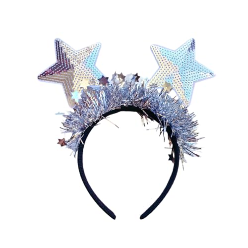 YIGZYCN Funkelnde goldene Pailletten-Stirnbänder, Neujahrs-Kopfbedeckung, festliche Party-Kopfbedeckung, von YIGZYCN