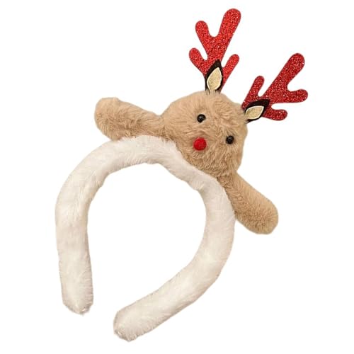 YIGZYCN Geweih Weihnachtsmütze Stirnband Weihnachten Kopfbedeckung Weihnachtsfeier Foto Requisiten Weihnachtsmütze Party von YIGZYCN