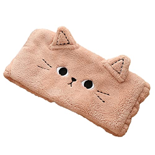 YIGZYCN Großes Plüsch-Haarband, weiches Katzengesicht-Stickerei-Stirnband, elastisches, rutschfestes Fleece-Kopftuch zum YIGZYCN Großes Plüsch-Haarband, weiches Katzengesicht-Stickerei-Stirnband, elastisches, rutschfestes Fleece-Kopftuch zum von YIGZYCN