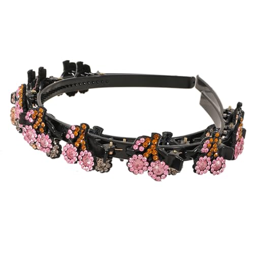 YIGZYCN Haarbänder Boutique-Haarspangen, funkelnde Kleeblatt-Dekorationen für geflochtene Frisur, Styling, Abteilen, zartes von YIGZYCN