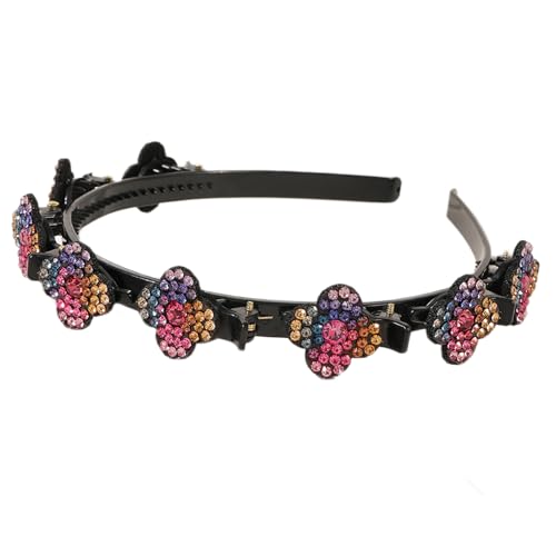 YIGZYCN Haarbänder Boutique-Haarspangen, funkelnde Kleeblatt-Dekorationen für geflochtene Frisur, Styling, Abteilen, zartes von YIGZYCN