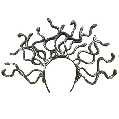 YIGZYCN Haarbänder Halloween Photo Booth Requisiten Metallic Snake Stirnbänder Party Kopfstücke Kronen Stirnbänder für von YIGZYCN