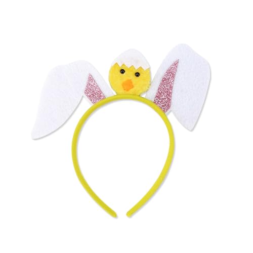 YIGZYCN Haarband mit Hühner- und Hasenohren, Foto-Requisiten, Oster-Haarband, Stirnband, Party-Kopfbedeckung, lustige YIGZYCN Haarband mit Hühner- und Hasenohren, Foto-Requisiten, Oster-Haarband, Stirnband, Party-Kopfbedeckung, lustige von YIGZYCN