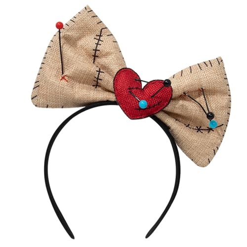 YIGZYCN Halloween Cosplay Hairhoop Bowknot Haarband Voodoo Halskette Kostüm Stirnband Erwachsene Thema Party Subkulturen von YIGZYCN