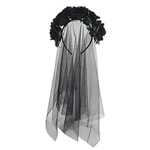 YIGZYCN Halloween Haar Hoop Mesh Spitze Stirnband Thema Party Leistung Kopfschmuck Karneval Cosplay Haar von YIGZYCN
