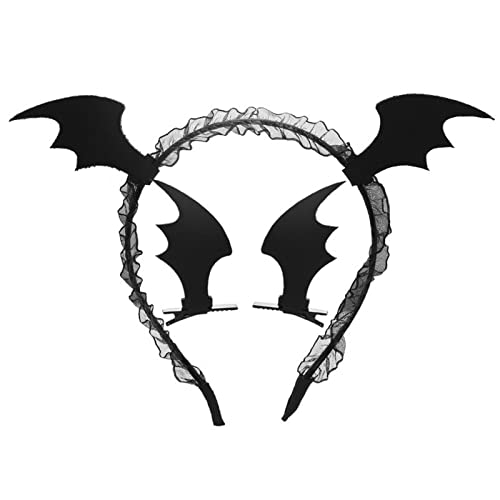 YIGZYCN Halloween-Haarspange mit Fledermausflügel, tägliches Tragen, Kostüm-Haarschmuck für Frauen auf der Geburtstagsfeier, von YIGZYCN