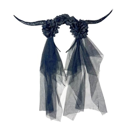 YIGZYCN Halloween-Hairhoop für Maskeraden, Punk-Antilopenhorn-Haarband, Damen-Mottoparty, von YIGZYCN