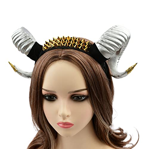 YIGZYCN Halloween Hexe Ochsenhorn Form Stirnband Schießen Film Dämon Böse Haar Hoop Griechischer Gott Cosplay Party Kostüm YIGZYCN Halloween Hexe Ochsenhorn Form Stirnband Schießen Film Dämon Böse Haar Hoop Griechischer Gott Cosplay Party Kostüm von YIGZYCN