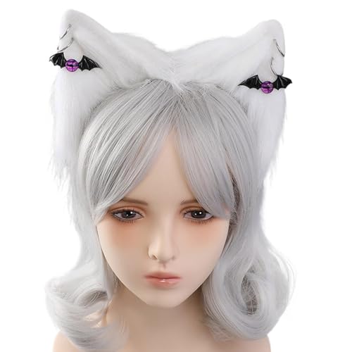 YIGZYCN Halloween Katze Ohr Stirnbänder Karneval Party Plüsch Kopfschmuck Film Enthusiasten Party Cosplay Animes Haarband von YIGZYCN