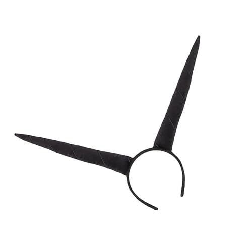 YIGZYCN Halloween-Kuhhorn-Stirnbänder, Tierohr-Kopfbedeckung, faltbares Plüsch-Horn-Haarband, Haar-Accessoire für von YIGZYCN