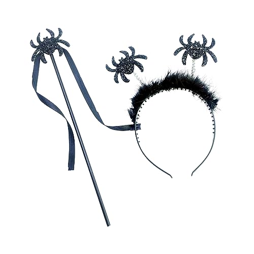 YIGZYCN Halloween Stirnband Fee Zauberstab für Kinder Erwachsene Cosplay Party Kostüm Set Kopfbedeckung & MagicWand Festival von YIGZYCN