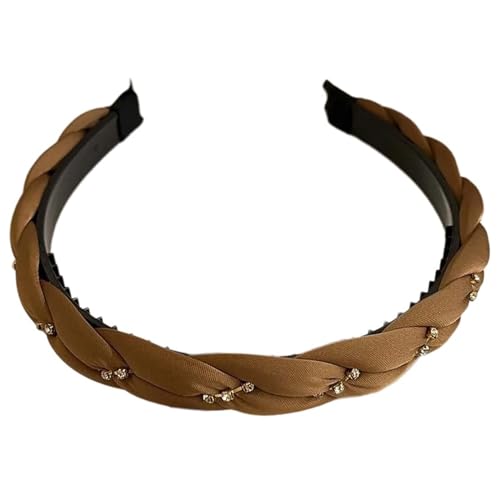 YIGZYCN Handgefertigte, mit Nieten besetzte Stirnbänder, Strasssteine, Mädchen, Prinzessin, geflochtene Kopfbedeckung, von YIGZYCN