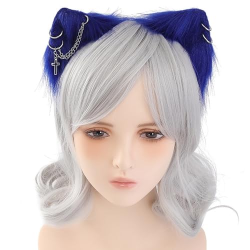 YIGZYCN Handgemachte Wolf Ohr Stirnbänder Kätzchen Mädchen Cosplay Kopfbedeckung Biest Ohren Fursuit Maskeraden Halloween von YIGZYCN