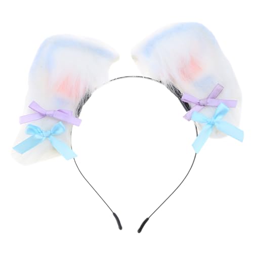 YIGZYCN Handgemachtes Wolf Ohr Stirnband Kätzchen Mädchen Cosplay Kopfbedeckung Biest Ohren Fursuit Maskeraden Halloween von YIGZYCN