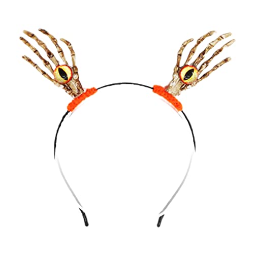YIGZYCN Horror Stirnband Hand Skelett Form Haar Hoop Rave Party Kopfschmuck Haarband Party Cosplay Kostüm Requisiten von YIGZYCN