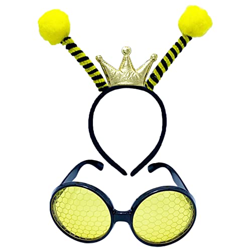 YIGZYCN Karneval, Halloween, Party, Cartoon-Biene, Stirnband und Sonnenbrille, Teenager, Erwachsene, Fotoshootings, Haarband YIGZYCN Karneval, Halloween, Party, Cartoon-Biene, Stirnband und Sonnenbrille, Teenager, Erwachsene, Fotoshootings, Haarband von YIGZYCN