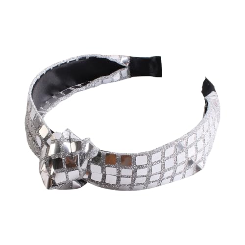 YIGZYCN Knotted Stirnband für Frauen modische Pailletten Haarthoop hoher Schädelhaarband glitzernder Haarhoop für formelle und von YIGZYCN