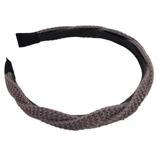 YIGZYCN Koreanischer Stil Häkelstirnband für Mädchen Elegantes Maillard-Stirnband Haarstyling Hairhoop HighSkull Haarband von YIGZYCN
