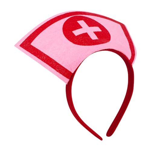 YIGZYCN Krankenschwester-Hut, Cosplay-Stirnbänder, Krankenhaus-Kostüm, Arzt-Make-up-Kopfbedeckung für Kostümpartys und YIGZYCN Krankenschwester-Hut, Cosplay-Stirnbänder, Krankenhaus-Kostüm, Arzt-Make-up-Kopfbedeckung für Kostümpartys und von YIGZYCN
