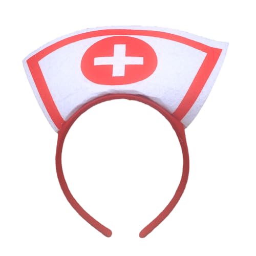 YIGZYCN Krankenschwester-Hut, Halloween-Stirnband für Damen und Mädchen, tägliches Tragen, Halloween-Party, Kostüm, Cosplay, YIGZYCN Krankenschwester-Hut, Halloween-Stirnband für Damen und Mädchen, tägliches Tragen, Halloween-Party, Kostüm, Cosplay, von YIGZYCN