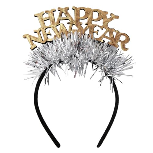 YIGZYCN Lametta Blingbling Stirnband 2025 Kopfbedeckung Weihnachtsfeier Foto Requisiten Weihnachtsfeier Kopfbedeckung Cosplay von YIGZYCN