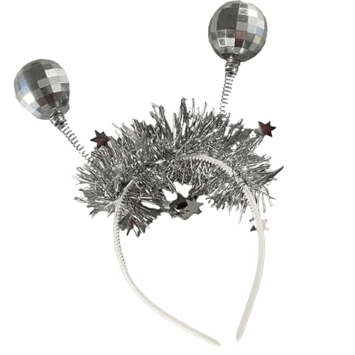 YIGZYCN Lametta Blingbling Stirnband Tanz Kopfbedeckung Weihnachtsfeier Foto Requisiten Weihnachtsfeier Kopfbedeckung Cosplay von YIGZYCN