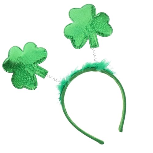 YIGZYCN Leprechaun Blingbling Stirnband Spitze Kopfbedeckung Gefiederte Foto Requisiten Irish Day Party von YIGZYCN