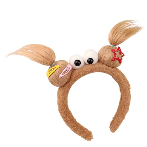 YIGZYCN Lustige bunte Haarbänder, Fotoautomaten-Requisiten, Cartoon-Stirnband, Party-Kopfbedeckung, Zopf-Stirnband zum Waschen von YIGZYCN
