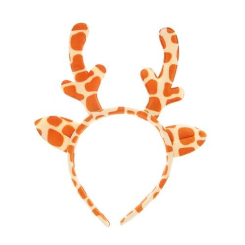 YIGZYCN Mädchen Hirsch Horn Stirnband Plüsch Geweih Haar Hoop Neuheit Party Kopfschmuck Rehkitz Horn Weihnachten Party von YIGZYCN