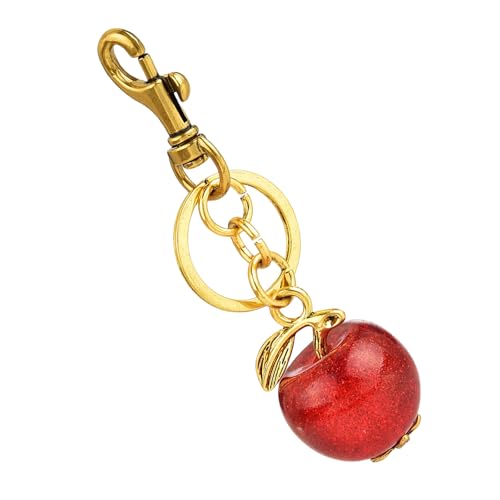 YIGZYCN Mode Schlüsselhalter Fruchtschlüsselringe Ornament Fruit Schlüsselbund Für Taschen Und Brieftaschen Accessoire Für Mode Enthusiasten Äpfel Schlüsselring von YIGZYCN