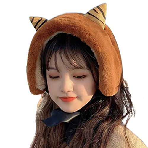 YIGZYCN Mode für Katzenohren, Ohrenschützer, weiches Plüsch-Stirnband, Ohrenwärmer, Winter-warme Ohrenklappe für Frauen, von YIGZYCN