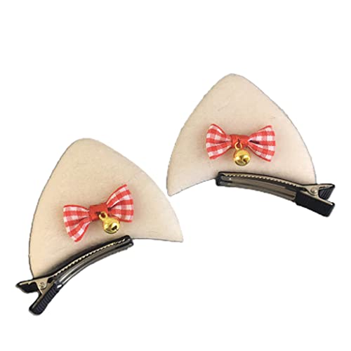 YIGZYCN Mode handgefertigt für Katzenohren Kopfbedeckung Kostümzubehör Haarspangen Halloween Weihnachten Cosplay Party für von YIGZYCN