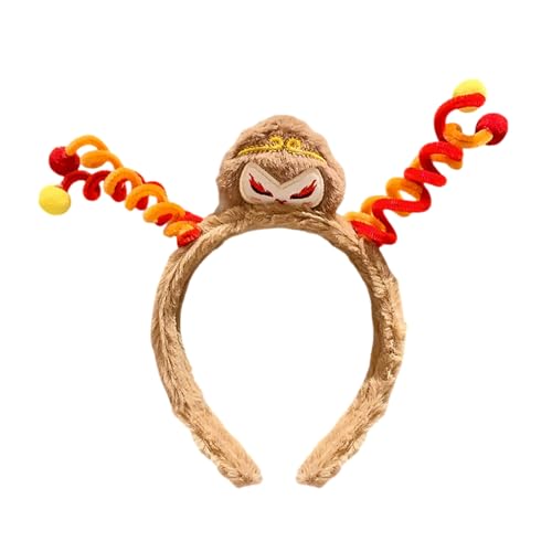 YIGZYCN Monkeys King Stirnbänder Cartoon Cosplay Haarreifen Kinder Plüsch Kopfbedeckung für Partys und den von YIGZYCN