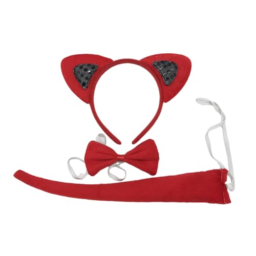 YIGZYCN Pailletten Katzenohren Stirnband Kragen Schwanz Tierohren Haarband für Kinder zeigt Kätzchen Haarbänder Cartoon YIGZYCN Pailletten Katzenohren Stirnband Kragen Schwanz Tierohren Haarband für Kinder zeigt Kätzchen Haarbänder Cartoon von YIGZYCN