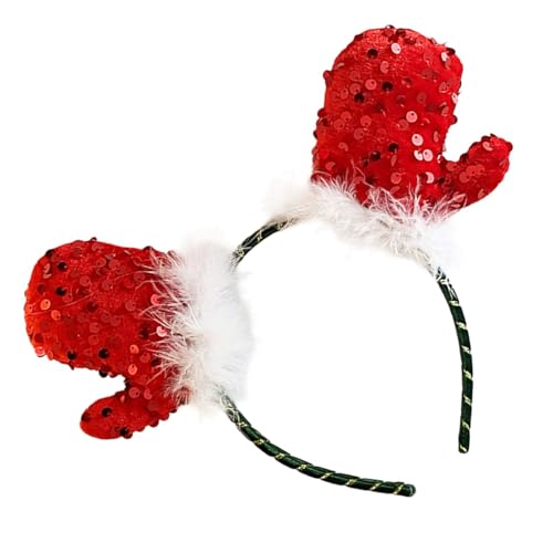YIGZYCN Pailletten Stirnband Weihnachten Kopfbedeckung Weihnachten Party Foto Requisiten Party Kopfbedeckung Cosplay von YIGZYCN