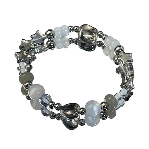 YIGZYCN Pentagramme Perlen Handchain Crystal Star Bracelets Herz Perlen Armband Schmuckgeschenke Mädchen Frauen Geburtstag von YIGZYCN