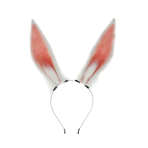 YIGZYCN Plüsch Hase Ohr Form Haar Hoop Frau Teenager Make-Up Stirnband für Halloween Karneval Cosplay Haar von YIGZYCN